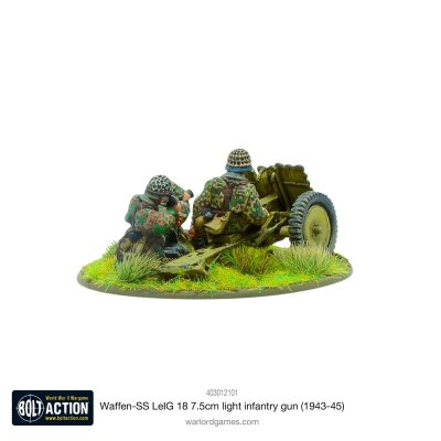 Zoom bild av Waffen-SS LeIG 18 7.5cm light infantry gun (1943-45) 28mm Warlord Games