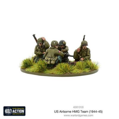 US Airborne HMG team (1944-45) 28mm Bolt Action Warlord Games