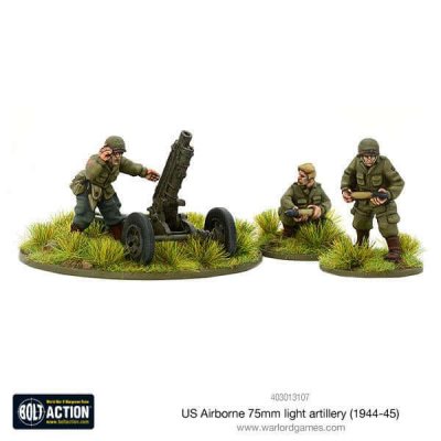 US Airborne 75mm light artillery (1944-45) 28mm Bolt Action Warlord Games