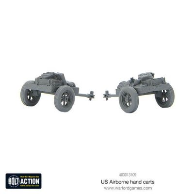 Zoom bild av 403013109 US Airborne hand carts 28mm Bolt Action Warlord Games