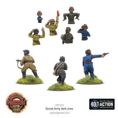Zoom bild av Soviet Army Tank Crew Bolt Action Achtung Panzer!