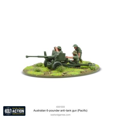 Zoom bild av 403015003 Australian 6-pdr anti-tank gun (Pacific) 28mm Bolt Action