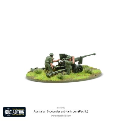 Zoom bild av Australian 6-pdr anti-tank gun (Pacific) 28mm Warlord Games