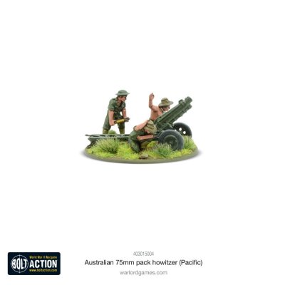 Zoom bild av Australian 75mm pack howitzer (Pacific) 28mm Bolt Action Warlord Games