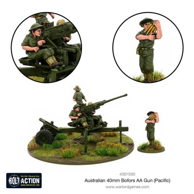 Zoom bild av Australian 40mm Bofors AA gun (Pacific) Bolt Action