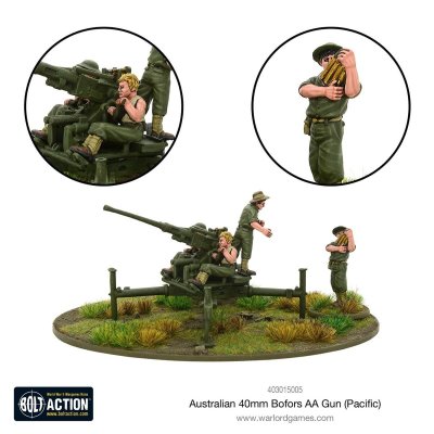 Zoom bild av Australian 40mm Bofors AA gun (Pacific)