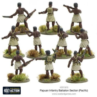 Zoom bild av Papuan Infantry Battalion section (Pacific) 28mm Bolt Action