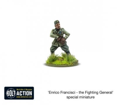 Zoom bild av The Fighting General' Enrico Francisci figure 28mm Bolt Action Warlord Games