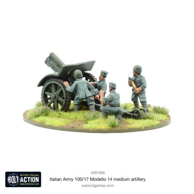 Zoom bild av Italian Army 100/17 Modello 14 medium artillery 28mm