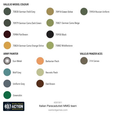 Zoom bild av Italian Paracadutisti MMG team