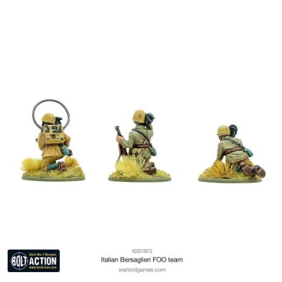 Zoom bild av 403015812 Italian Bersaglieri FOO team 28mm Bolt Action Warlord