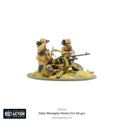 Zoom bild av 403015816 Italian Bersaglieri Breda 2cm AA gun 28mm Bolt Action Warlord