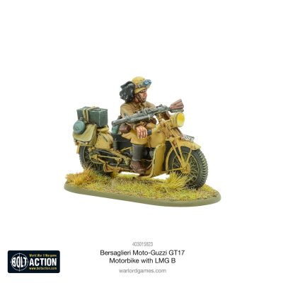 Zoom bild av 403015823 Bersaglieri Moto-Guzzi GT17 Motorbike With LMG B Warlord