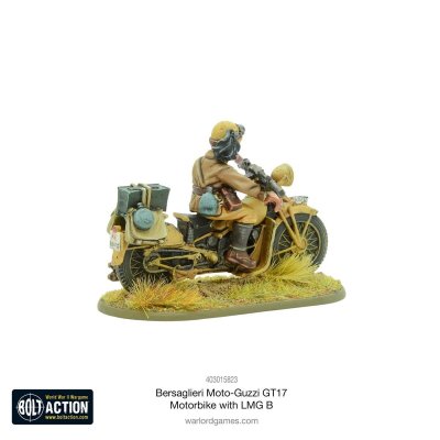 Zoom bild av Bersaglieri Moto-Guzzi GT17 Motorbike With LMG B Bolt Action