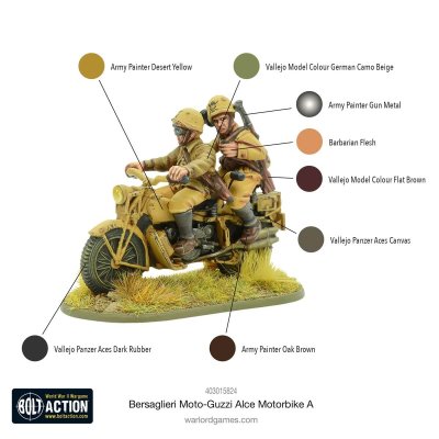 Zoom bild av Bersaglieri Moto-Guzzi Alce Motorbike A