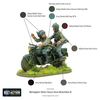 Zoom bild av Bersaglieri Moto-Guzzi Alce Motorbike B