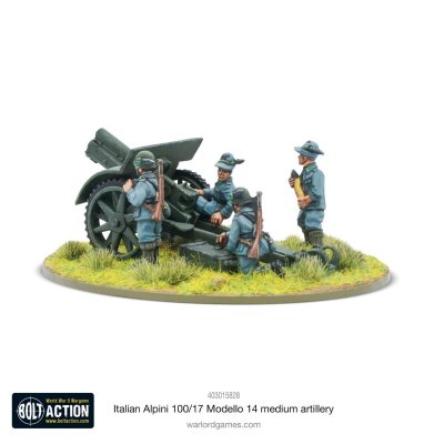 Zoom bild av Italian Alpini 100/17 Modello 14 Medium Artillery 28mm