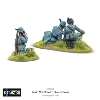 Zoom bild av Italian Alpini Forward Observer TeamScale 28mm Bolt Action Warlord Games
