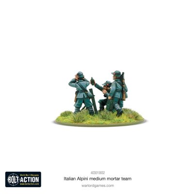 Zoom bild av 403015832 Italian Alpini Medium Mortar team 28mm Warlord Games