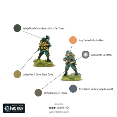 Zoom bild av Italian Alpini HQ 28mm Bolt Action