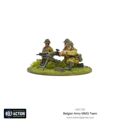 Zoom bild av 403017302 Belgian Army MMG team 28mm Warlord Games
