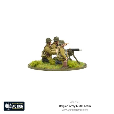 Zoom bild av Belgian Army MMG team 28mm Bolt Action