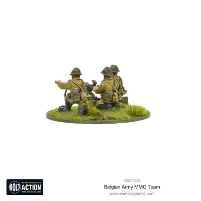 Zoom bild av Belgian Army MMG team 28mm Warlord Games