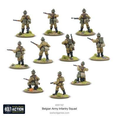Zoom bild av Belgian Army Infantry squad 28mm