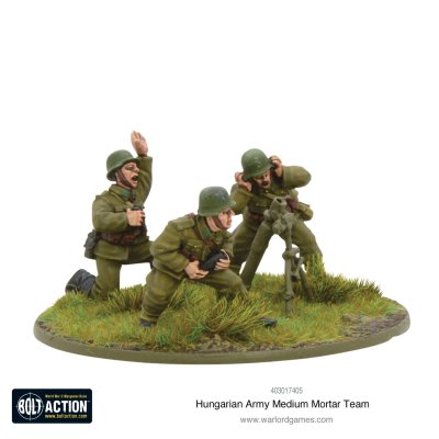 Zoom bild av 403017405 Hungarian Army medium mortar team 28mm Bolt Action Warlord Games