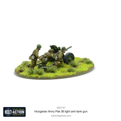 Zoom bild av Hungarian Army Pak 36 light anti-tank gun 28mm Warlord Games