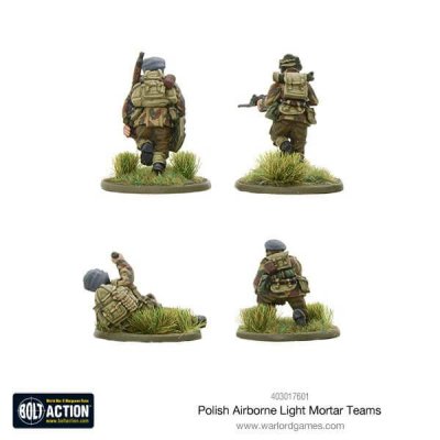 Zoom bild av 403017601 Polish Airborne light mortar teams 28mm Bolt Action Warlord Games
