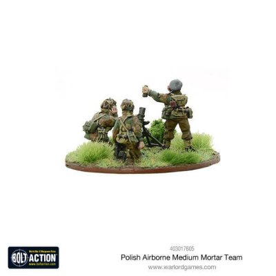 Zoom bild av Polish Airborne medium mortar team 28mm Bolt Action