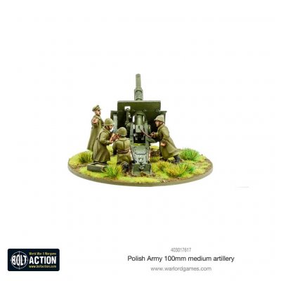 Zoom bild av Polish Army 100mm medium artillery