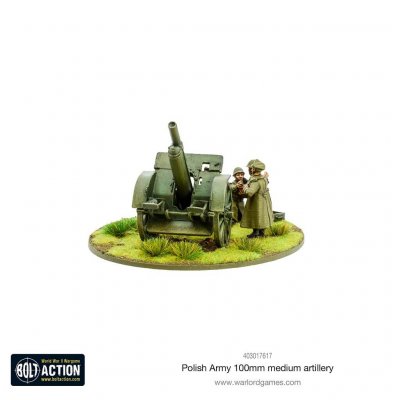 Zoom bild av Polish Army 100mm medium artillery