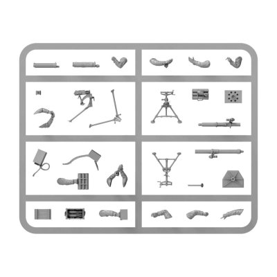 Zoom bild av Sprue Gurkha MMG team Warlord Games