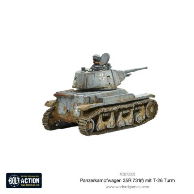 Zoom bild av 403212003 Panzerkampfwagen 35R 731(f) mit T-26 Turm 28mm Bolt Action Warlord Games