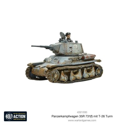 Zoom bild av Panzerkampfwagen 35R 731(f) mit T-26 Turm 28mm Bolt Action