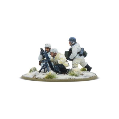 403212104 Fallschirmjäger (Winter) Medium Mortar Team 28mm Bolt Action Warlord Games