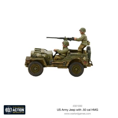 Zoom bild av 403213002 US Army Jeep with 50 Cal HMG 28mm Bolt Action Warlord Games