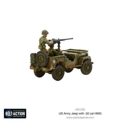 Zoom bild av US Army Jeep with 50 Cal HMG 28mm Bolt Action Warlord Games