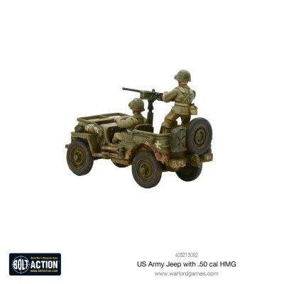 Zoom bild av US Army Jeep with 50 Cal HMG 28mm Bolt Action