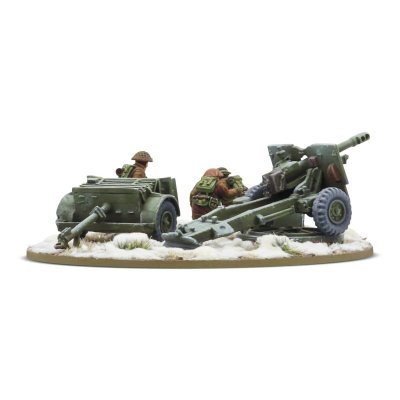 Zoom bild av 403401001 25-Pdr Light Howitzer with British Infantry (Winter) Crew 28mm Bolt Action Warlord Games