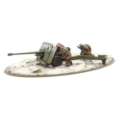 Zoom bild av 403401002 17 pdr anti-tank gun with British infantry (winter) crew 28mm Bolt Action Warlord Games