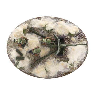 Zoom bild av 6 pdr anti-tank gun with British infantry (winter) crew 28mm