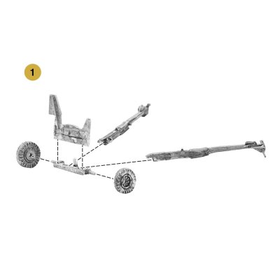 Zoom bild av 6 pdr anti-tank gun with British infantry (winter) crew Warlord Games
