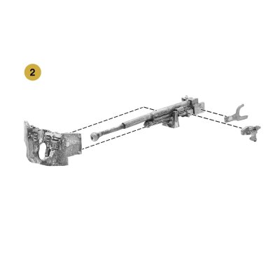 Zoom bild av 6 pdr anti-tank gun with British infantry (winter) crew Warlord Games