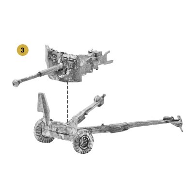 Zoom bild av 6 pdr anti-tank gun with British infantry (winter) crew Warlord Games