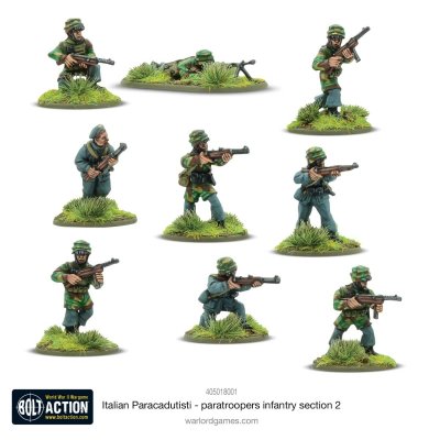 Zoom bild av Italian Paracadutisti paratrooper infantry section 2