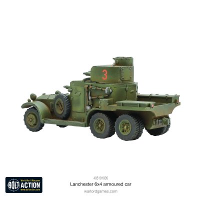 Zoom bild av Lanchester 6x4 armoured car 28mm