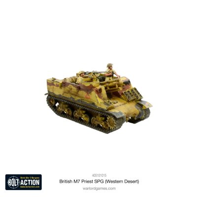 Zoom bild av 405101015 British M7 Priest SPG (Western Desert) 28mm Bolt Action Warlord Games
